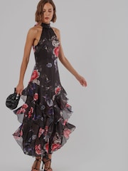 Κόκκινο Floral - Φόρεμα Religion Taylor Maxi με φούστα με βολάν - Εικόνα 8 από 8