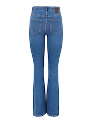 PIECES Blue High Waisted Flare Leg Jeans - Image 6 of 6