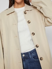 VILA Natural Trench Coat - Image 4 of 8