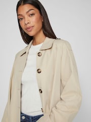 VILA Natural Trench Coat - Image 5 of 8