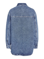 NOISY MAY Blue 100% Cotton Oversized Denim Shacket - Image 7 of 7