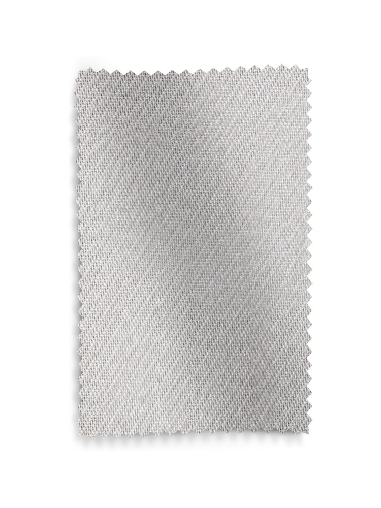 Grey Silver Cotton Blackout/Thermal Pencil Pleat Curtains - Image 10 of 10