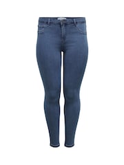 ONLY Curve Light Blue Push Up Sculpting Skinny Jeans - Image 7 of 8