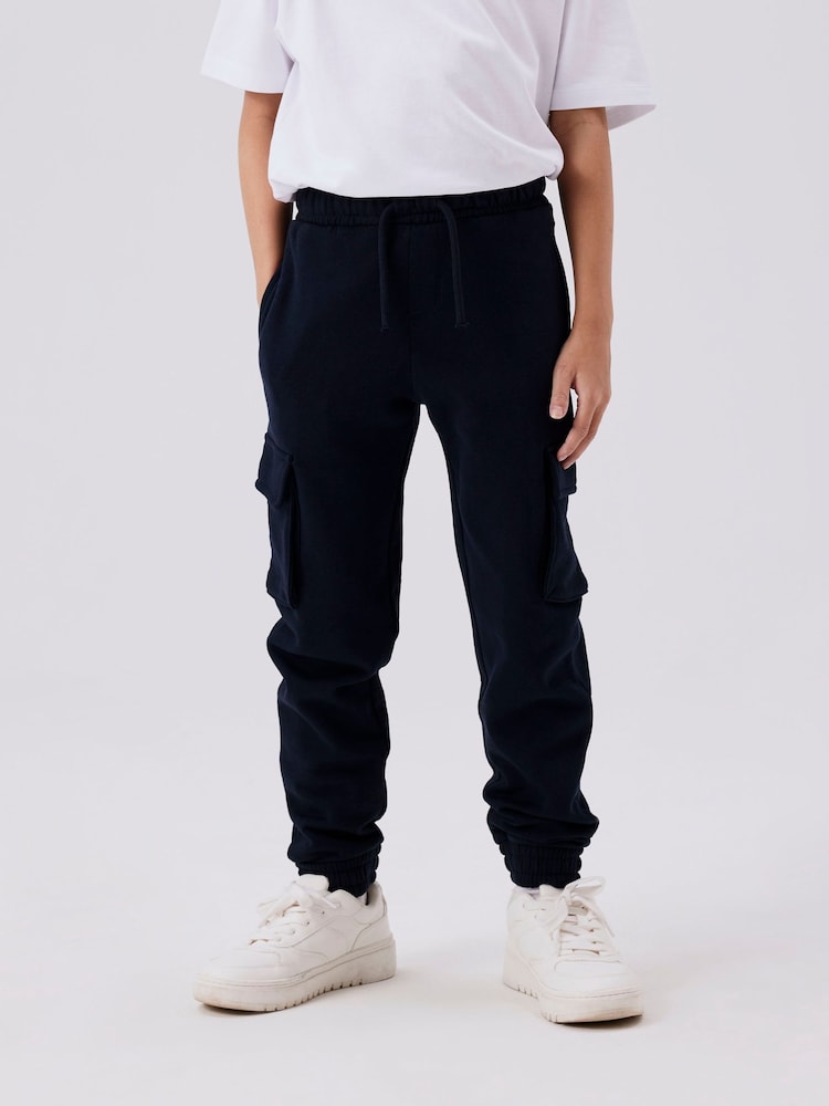 Name It Blue Cuffed Cargo Trousers - Image 1 of 6