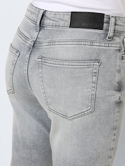 NOISY MAY Grey High Waisted Mom Jeans - Image 6 of 8
