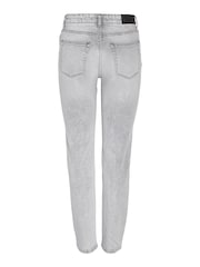 NOISY MAY Grey High Waisted Mom Jeans - Image 8 of 8