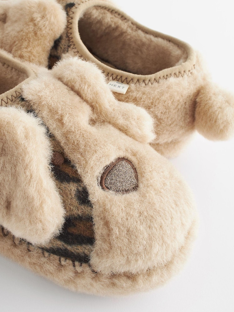 Tan Brown Shoot Slippers - Image 8 of 8