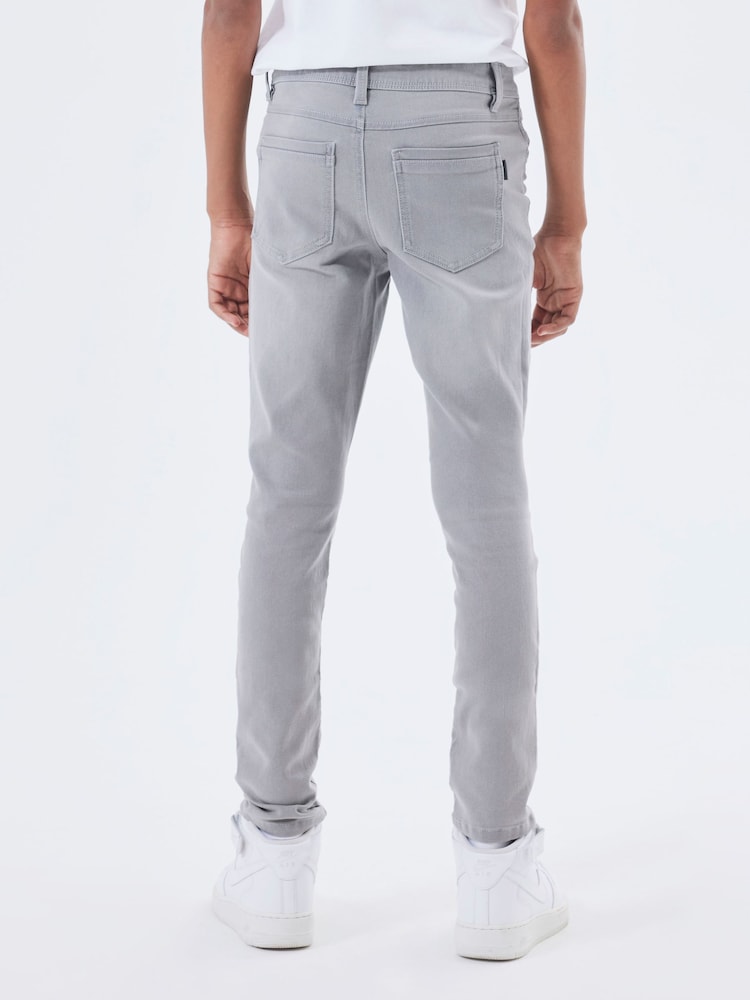 Name It Grey Boys Slim Fit Jeans - Image 2 of 6