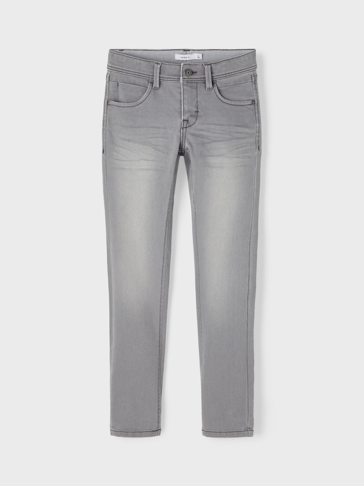 Name It Grey Boys Slim Fit Jeans - Image 3 of 6