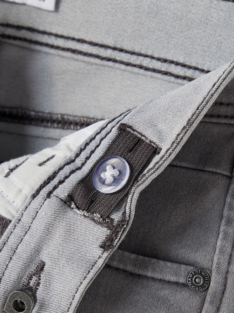 Name It Grey Boys Slim Fit Jeans - Image 5 of 6