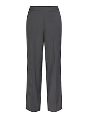 PIECES Grey High Waisted Wide Leg Trousers - Image 6 of 7