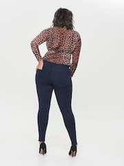 ONLY Curve Blue Push Up Sculpting Skinny Jeans - Image 2 of 6