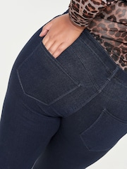 ONLY Curve Blue Push Up Sculpting Skinny Jeans - Image 4 of 6