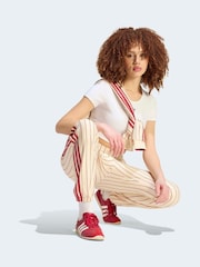 adidas Originals Yellow Pinstripe Firebird Trousers - Image 3 of 5