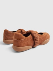 River Island Brown Suede Ruched Strap Sneakers - Image 5 of 5