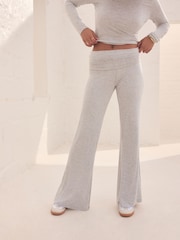Серый - self. Foldover Waistband Trousers - Image 2 of 7
