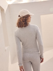 self. Grey Long Sleeve Crew Top - Image 4 of 6