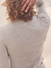 self. Grey Long Sleeve Crew Top - Image 6 of 6