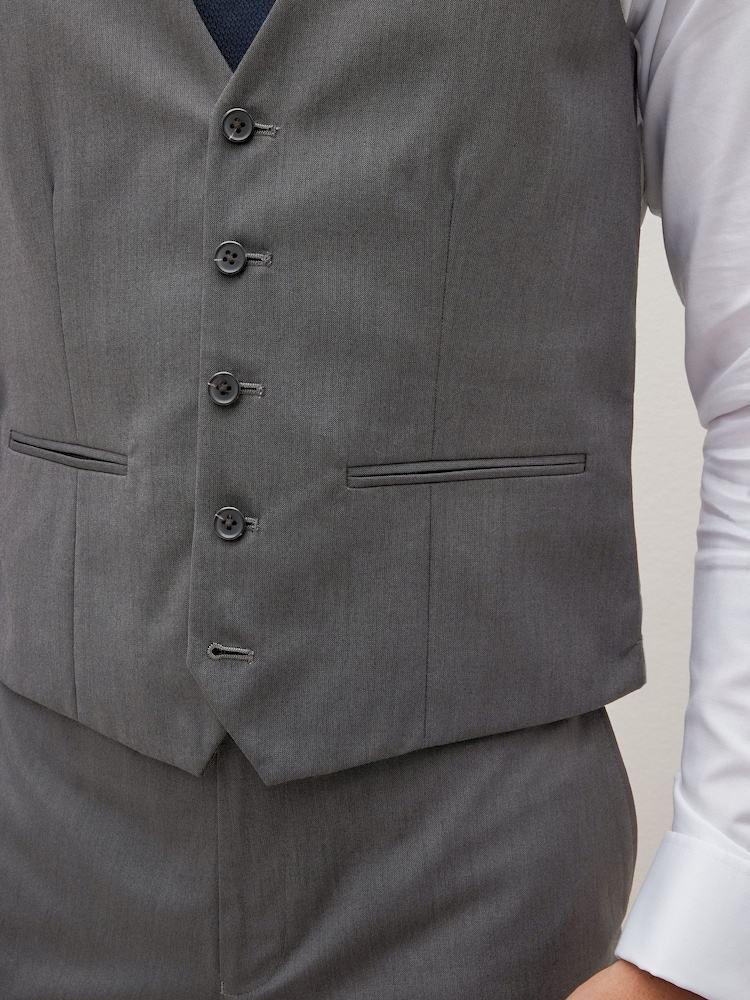 Gris de charbon de bois - Gilet à coupe régulière - Image 6 of 10