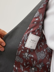 Charcoal Grey Regular Fit Waistcoat - Image 8 of 10