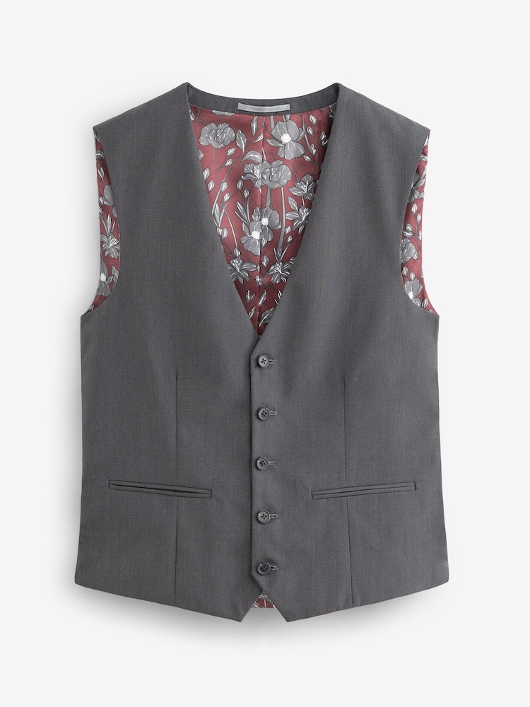 Gris de charbon de bois - Gilet à coupe régulière - Image 9 of 10