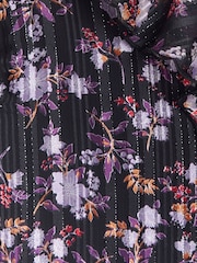 River Island Black Midi Ruffle Dress - Image 4 of 4