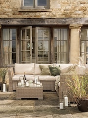Cotswold Company Cream Corner Sofa Garden Lounge Set - Image 1 of 5