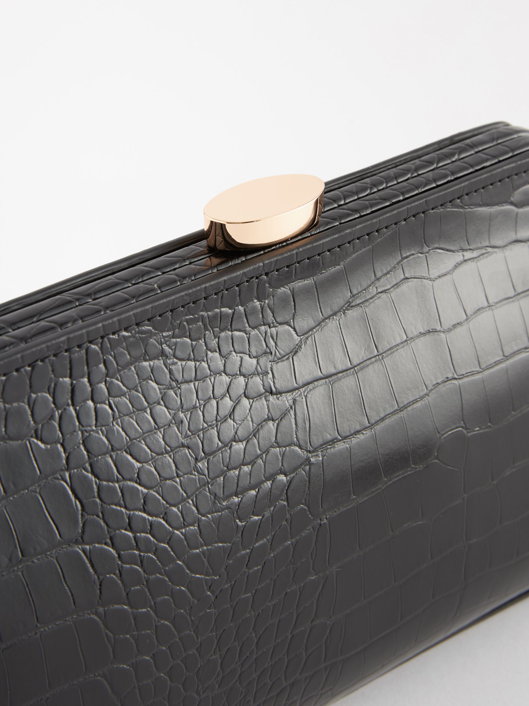 Croc clutch bag hot sale