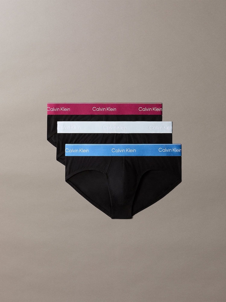 Calvin Klein Black Hip Briefs 3 Pack - Image 1 of 1 Calvin Klein Black Hip Briefs 3 Pack - Image 1 of 1