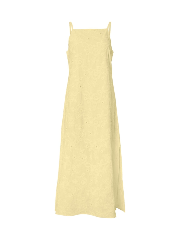 PIECES Embroidered Cotton Ankle Dress - Imagen 1 de 1