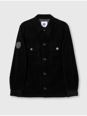 Pretty Green Reed Corduroy Black 100% Cotton Overshirt - Image 4 of 4
