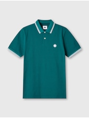 Pretty Green Barton Tip 100% Cotton Polo Shirt - Image 4 of 4