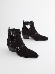črna - Gležnjarji z izrezi in zakovicami Forever Comfort® - Slika 1 iz 6