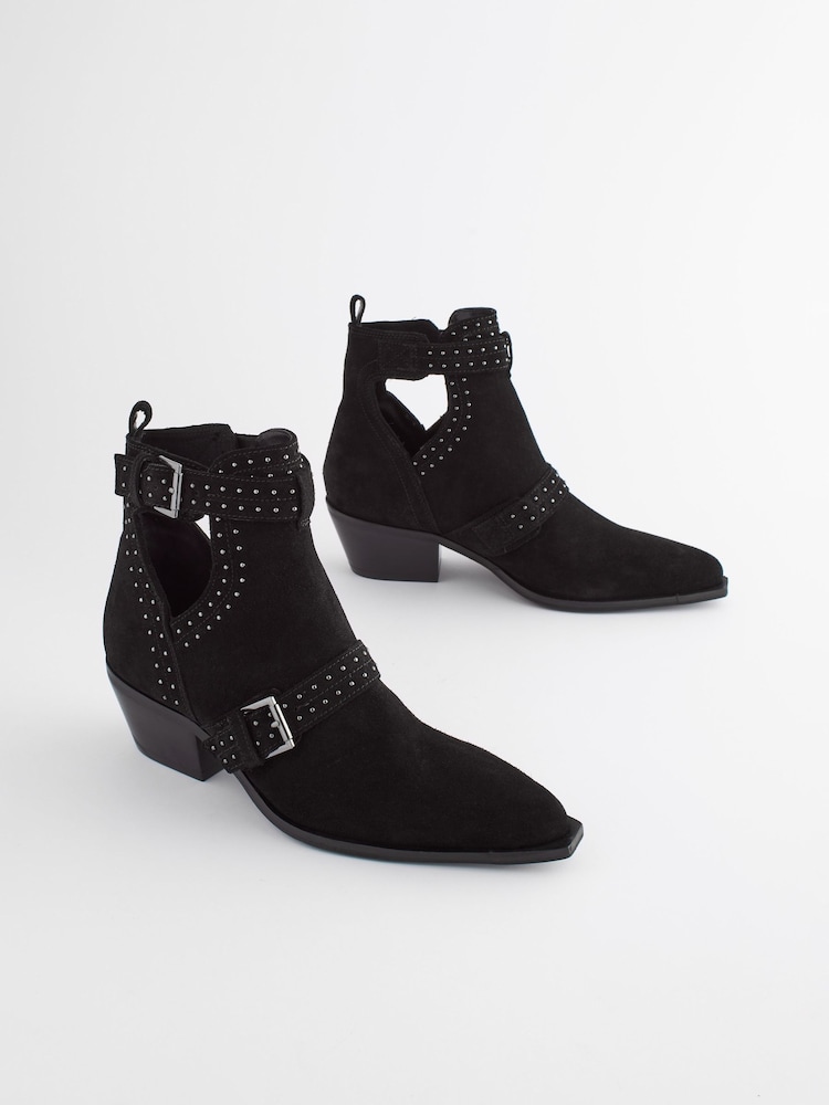 črna - Gležnjarji z izrezi in zakovicami Forever Comfort® - Slika 1 iz 6