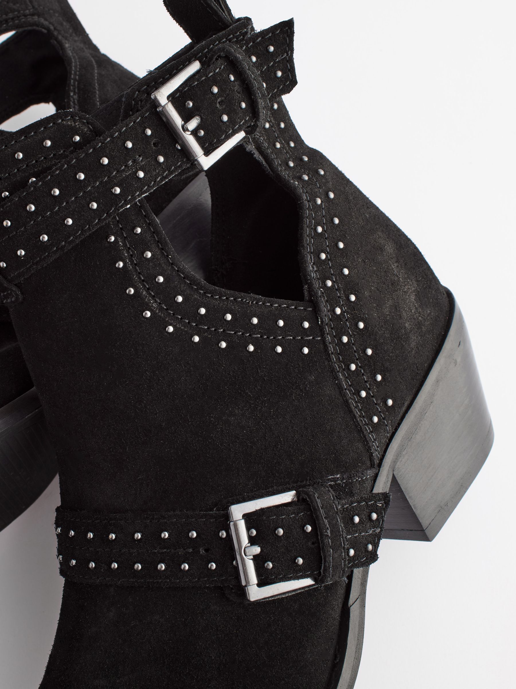 Buy Black Forever Comfort Stud Detail Cut Out Ankle Boots from Next Austria