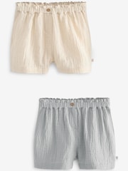 Grey Baby Shorts 2 Pack - Image 1 of 5