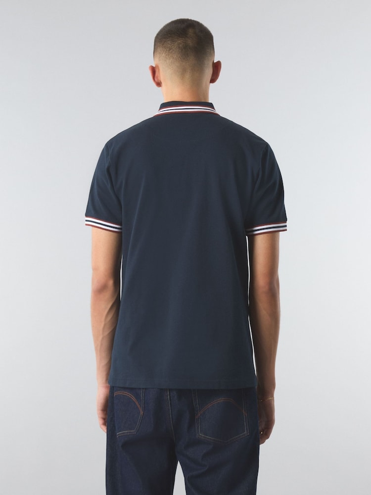 Pretty Green Tipped Polo Shirt - Image 3 of 3