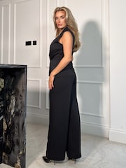 Girl In Mind Black Malia Wide Leg Trousers - Image 3 of 4