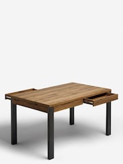 Dark Bronx Storage Drawer 6 Seater Dining Table - Image 9 of 9