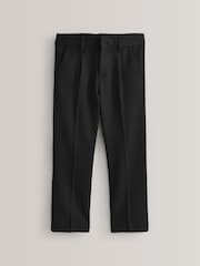 Black Regular Waist School Pleat Front Trousers (3-17yrs) - Image 1 of 7