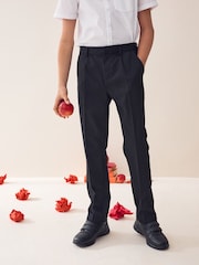 Black Regular Waist School Pleat Front Trousers (3-17yrs) - Image 2 of 7