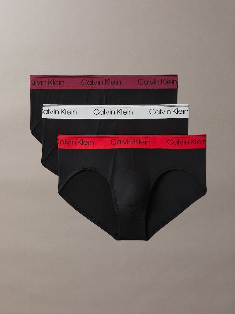 رمادي - حزمة من 3 قطع ملابس داخلية Hip من Calvin Klein - نسيج مايكروفايبر قابل للتمدد - صورة 1 من 1 رمادي - حزمة من 3 قطع ملابس داخلية Hip من Calvin Klein - نسيج مايكروفايبر قابل للتمدد - صورة 1 من 1