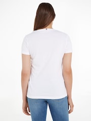 Tommy Hilfiger White Heritage V-Neck T-Shirt - Image 2 of 5