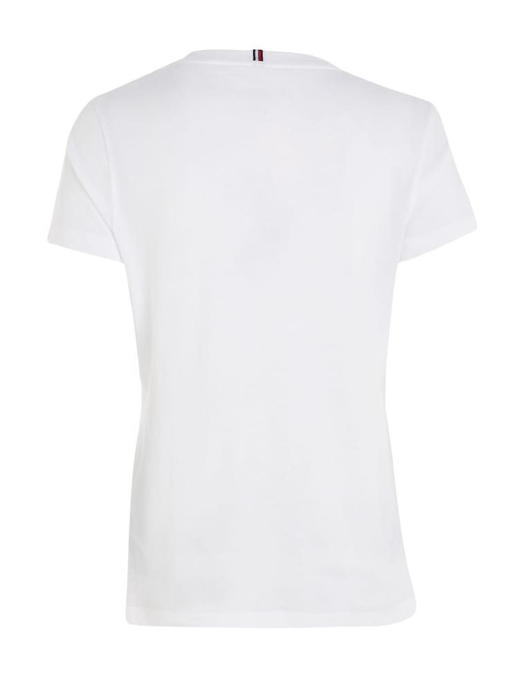 Tommy Hilfiger White Heritage V-Neck T-Shirt - Image 5 of 5
