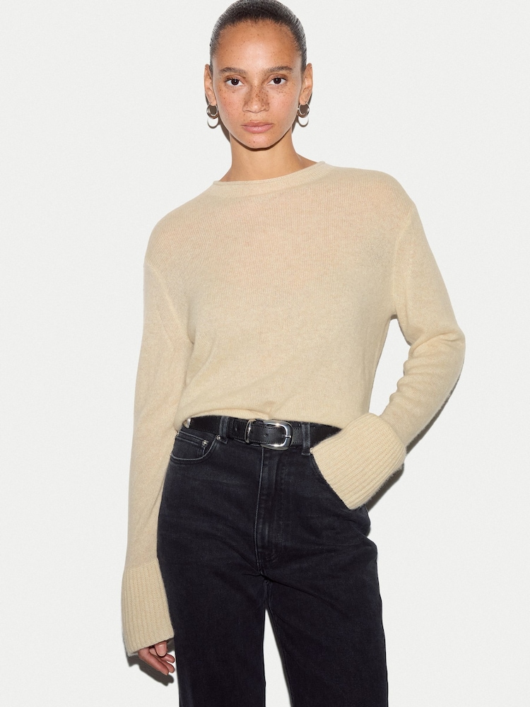 Jigsaw Cream Cloud Cashmere Eldon Jumper - Image 1 of 5