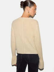 Jigsaw Cream Cloud Cashmere Eldon Jumper - Image 3 of 5