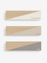 Grey Hampton Painted Oak Double, 1 Drawer Wardrobe - Image 9 of 9