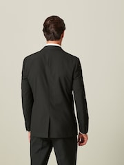 Black Tailored Fit Tuxedo Suit Jacket - Image 3 of 11