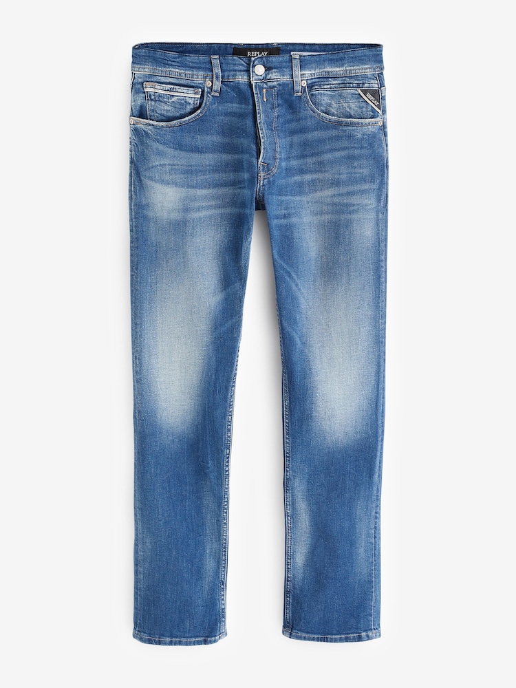 Replay Straight Fit Grover Jeans - Image 6 of 6