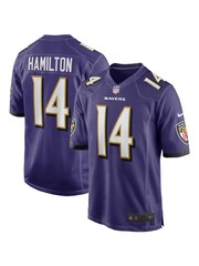 Nike Purple NFL Baltimore Ravens Home Game Jersey - Purple - Kyle Hamilton - Image 1 of 3
